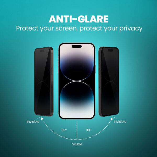 iPhone 14 Pro Max Premium Privacy Tempered Glass - Image 3