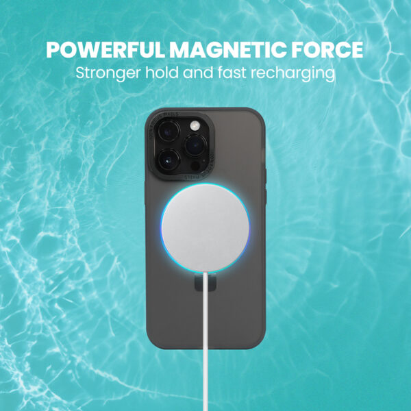 Super Matte Black Magnetic Case with Kickstand for iPhone 16 - Image 3