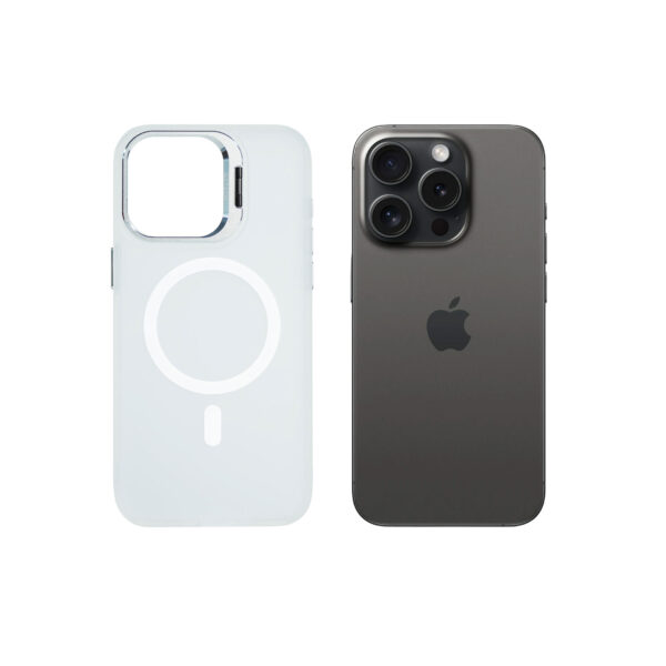 Super Shield Matte Transparent Case for iPhone 13 Pro with Magnetic safe and Built-in Camera Kickstand