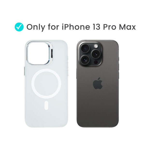 Super Shield Matte Transparent Case for iPhone 13 Pro Max with Magnetic safe and Built-in Camera Kickstand - Image 2